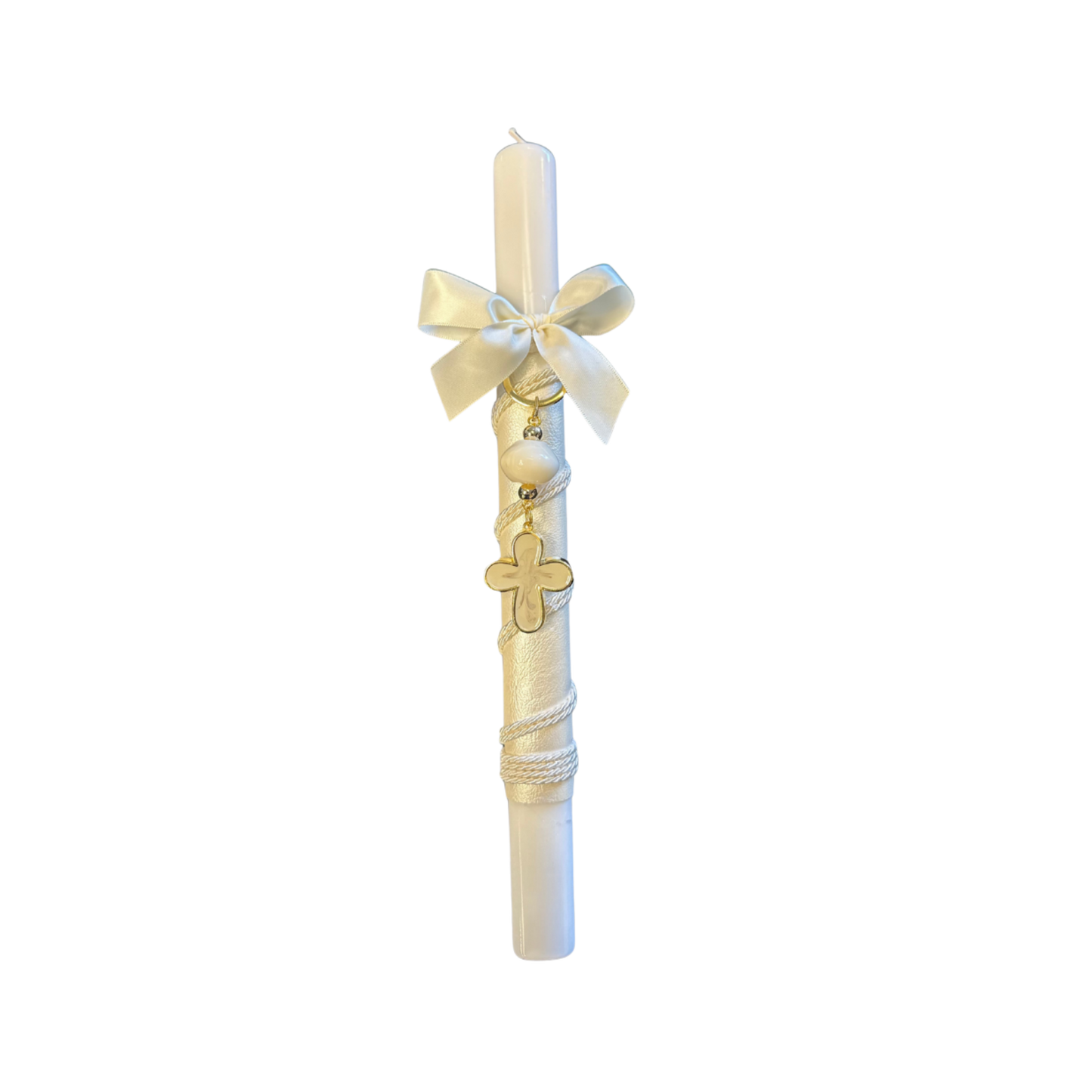 Greek Orthodox Easter Lambades Bubble White Cross