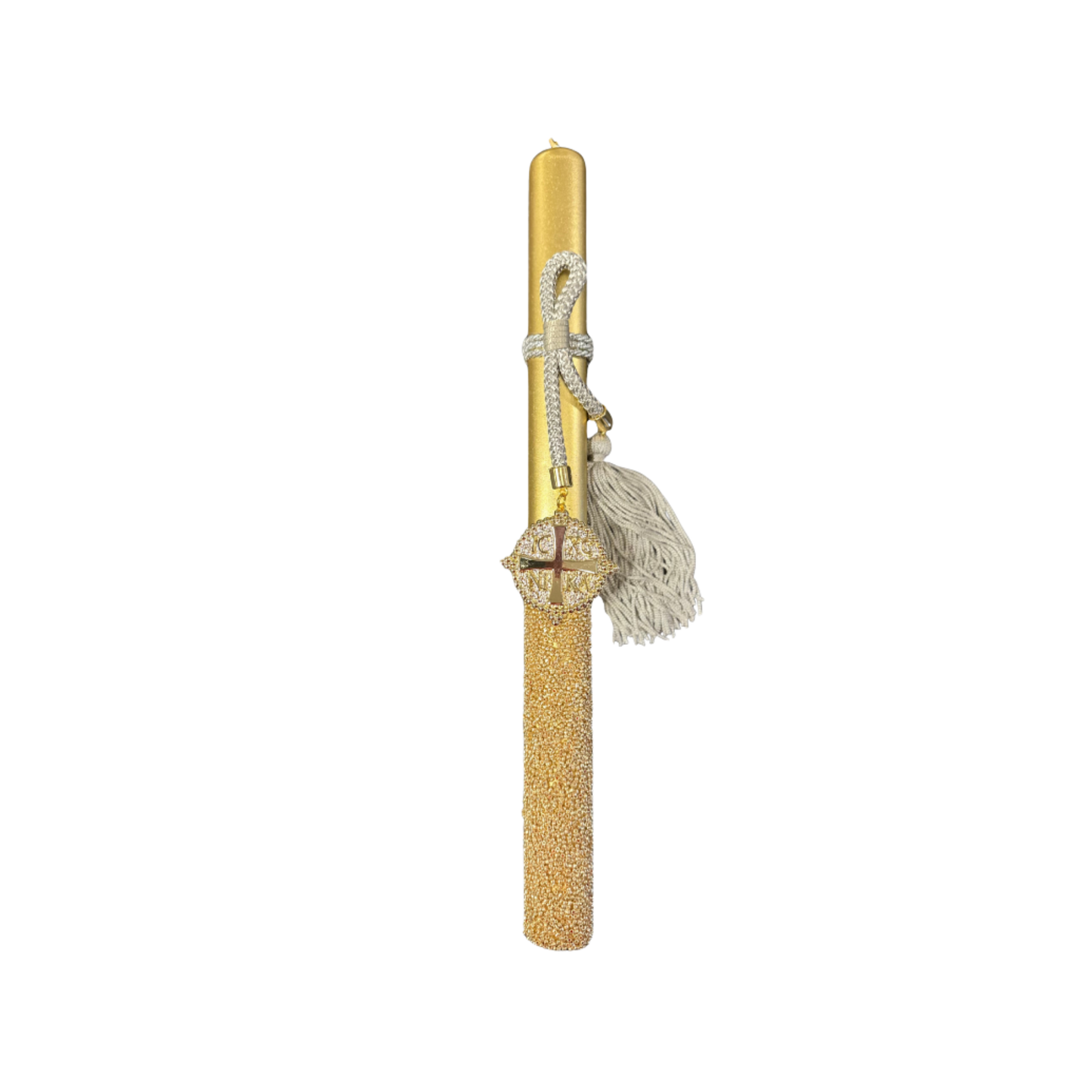 Greek Orthodox Easter Lambades Dazzle Gold Christogram