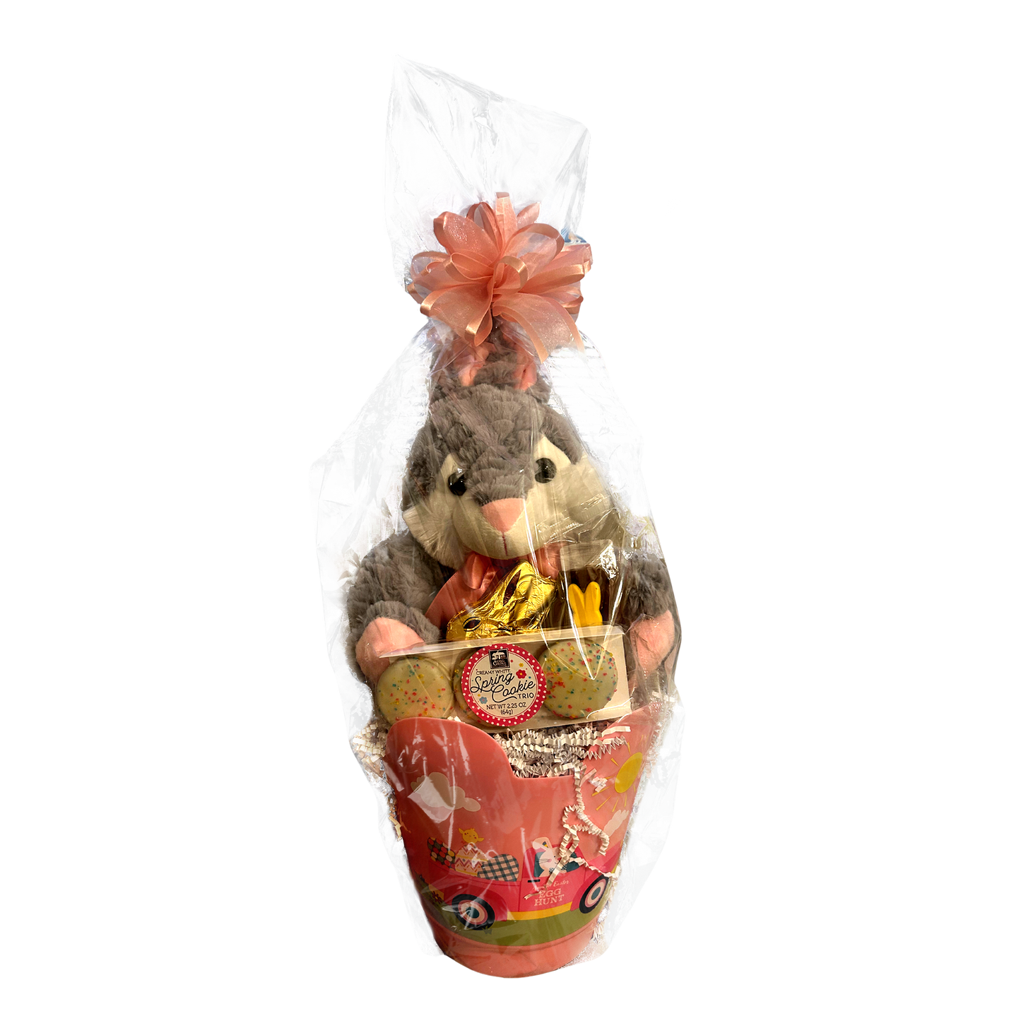 Orthodox Easter Basket Gray Bunny