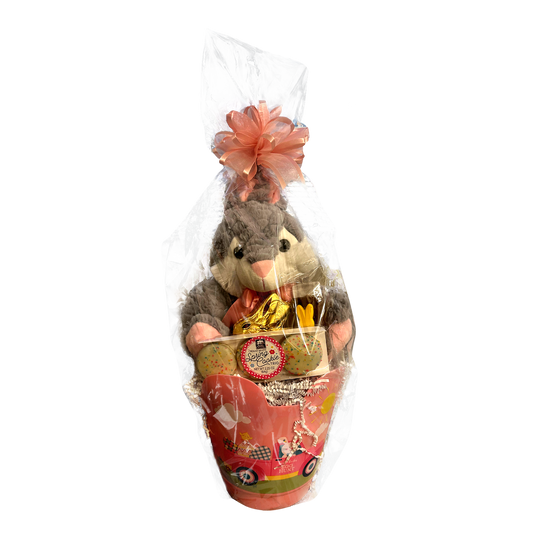 Orthodox Easter Basket Gray Bunny
