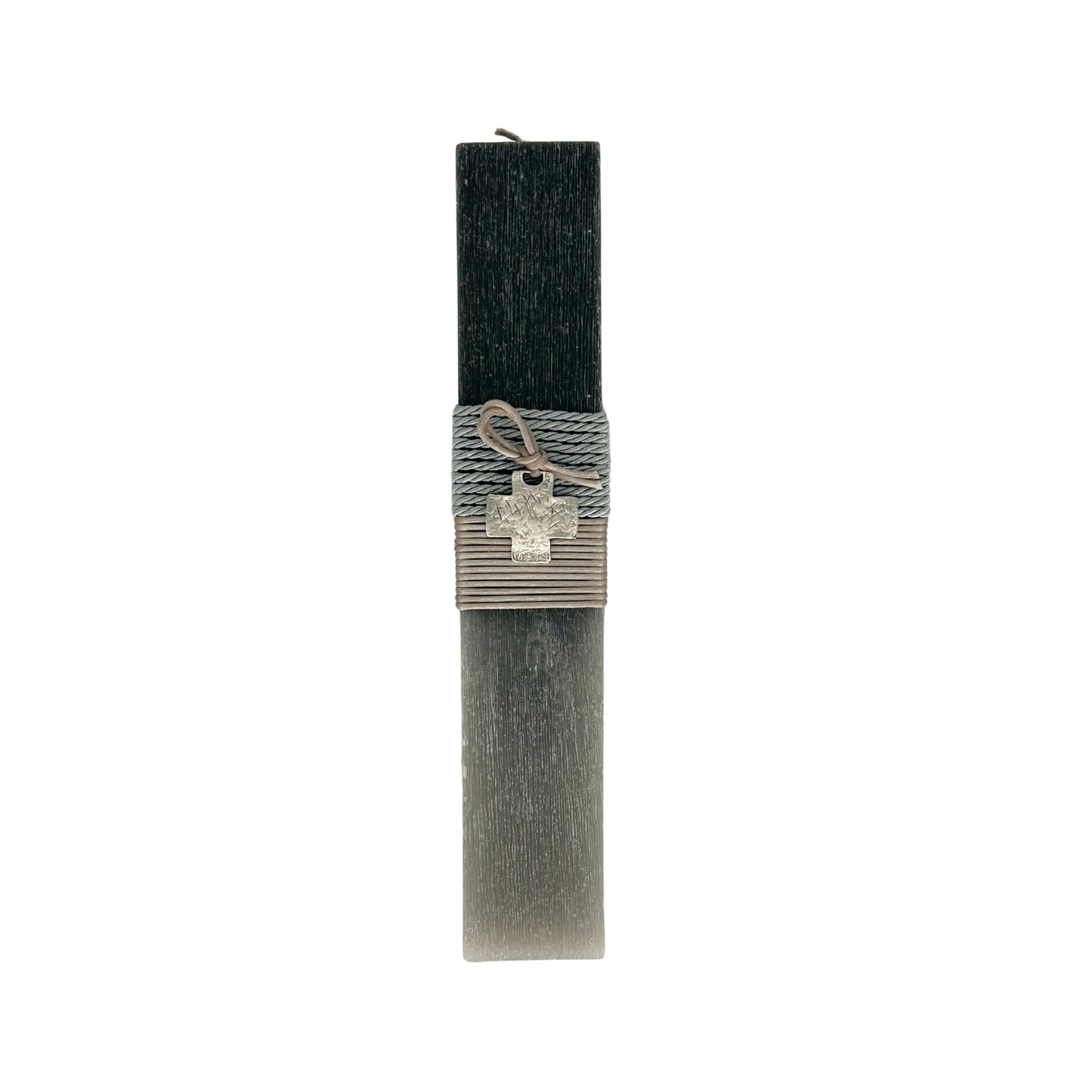 Greek Orthodox Easter Lambades Gray Ombre Cross