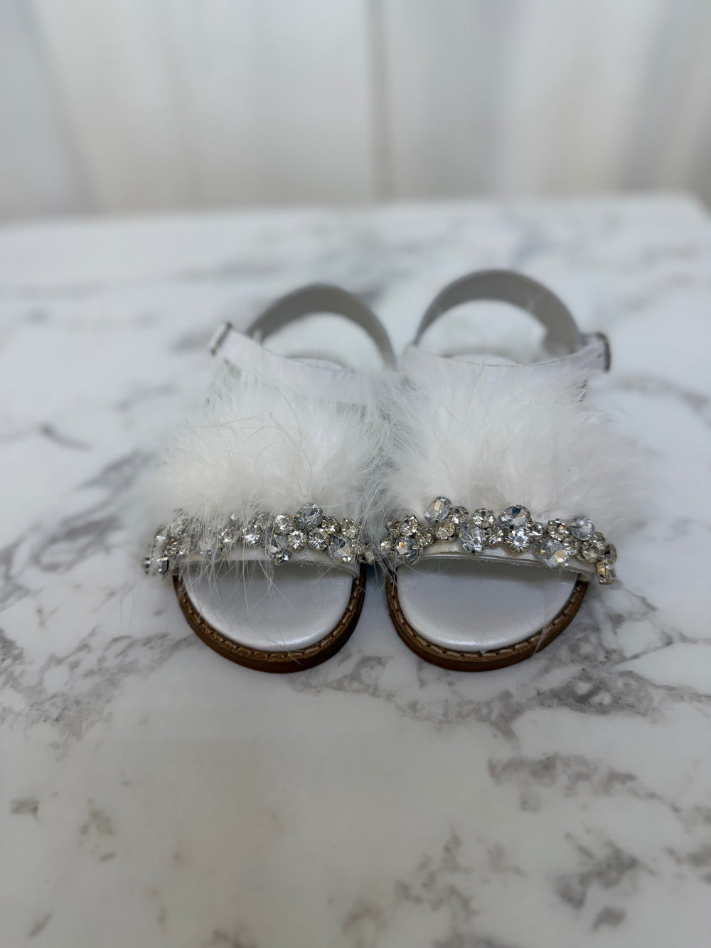 Tailored and Stella Exclusive Feather and Bling Sandal