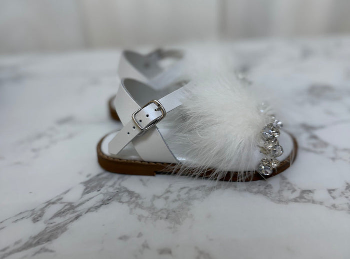 Tailored and Stella Exclusive Feather and Bling Sandal