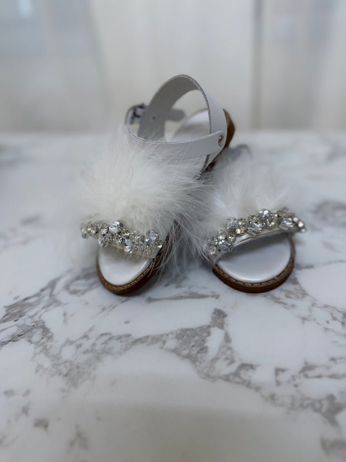 Tailored and Stella Exclusive Feather and Bling Sandal
