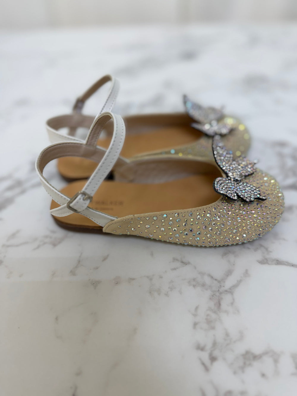 EXC5857 BABYWALKER Swarovski Slingbacks