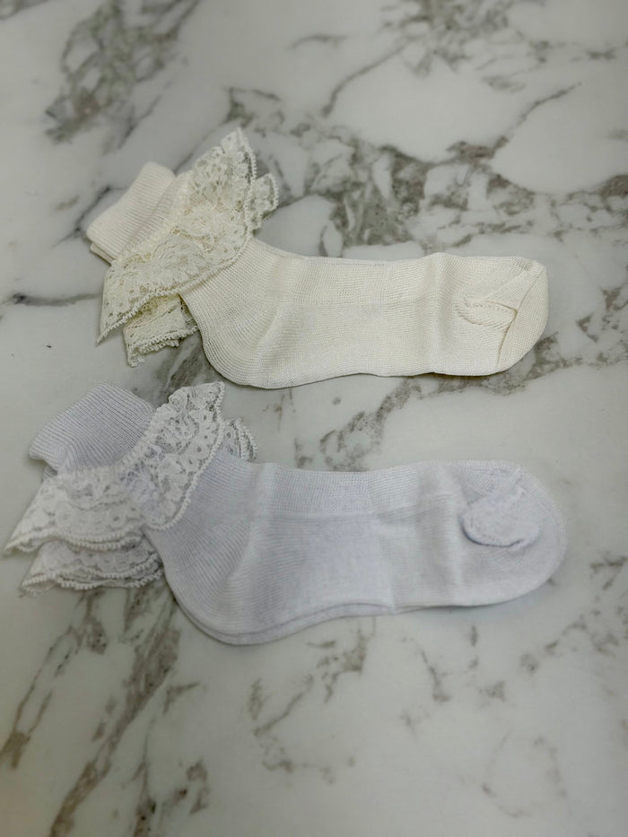 My little Kiki Lace Ruffle Sock