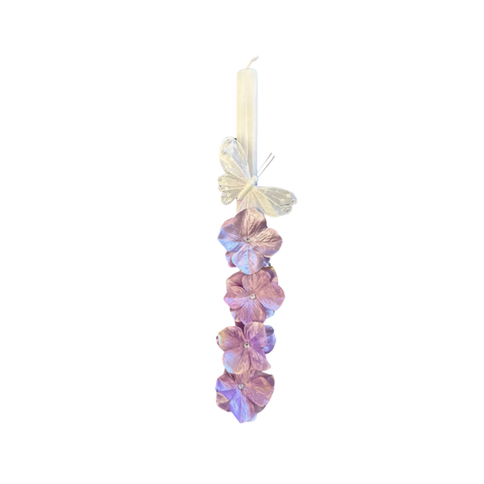 Greek Orthodox Easter Lambades Lilac Luster Butterflies