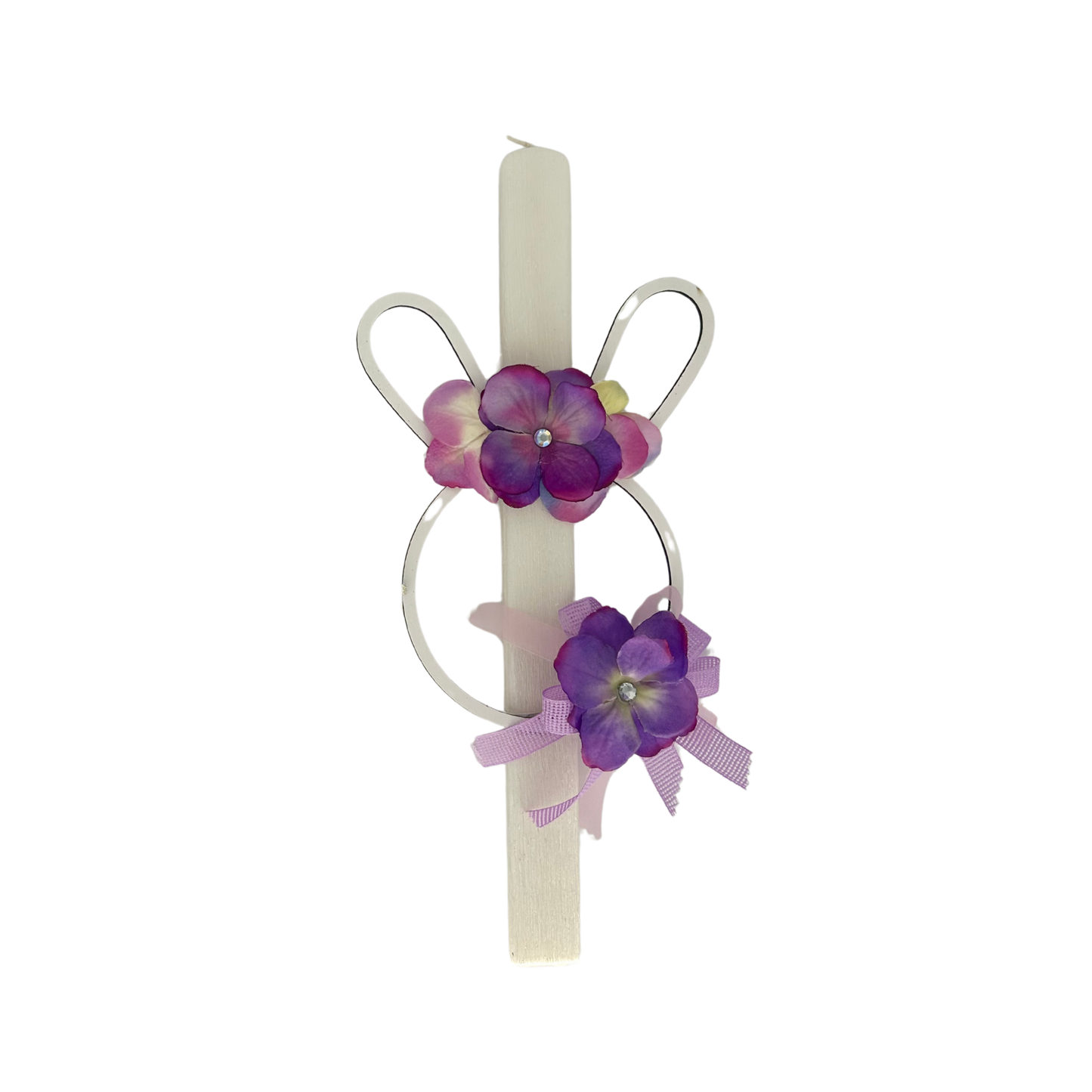 Greek Orthodox Easter Lambades Purple Bunny