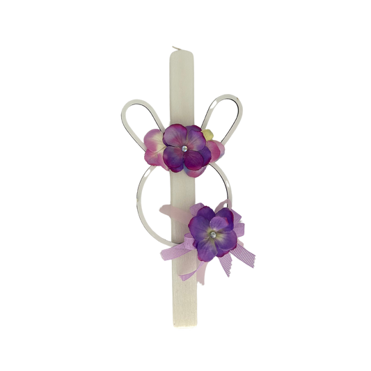 Greek Orthodox Easter Lambades Purple Bunny