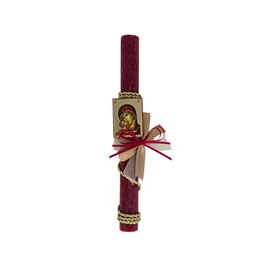 Greek Orthodox Easter Lambades Red Panagia