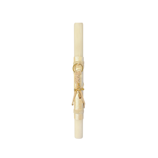Greek Orthodox Easter Lambades Smooth White Delicato Cross