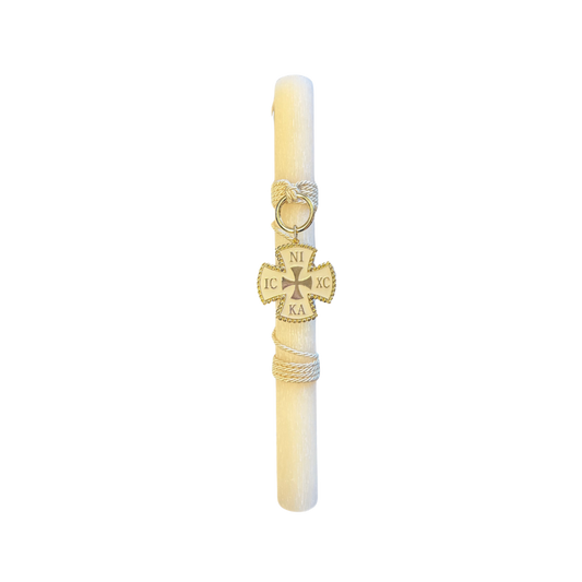 Greek Orthodox Easter Lambades Soft White Christogram