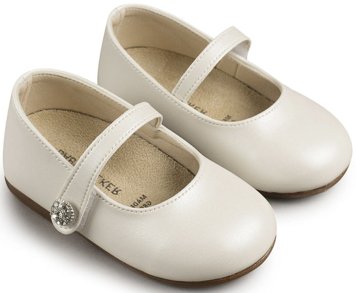 BS3502 BABYWALKER Mary Jane with Crystal Side Mini Brooch