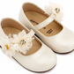 BS3604 BABYWALKER Organza Flowers Ballerinas