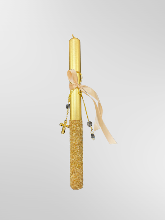 Greek Easter Lambades Handmade Dazzle Gold Delicato Cross