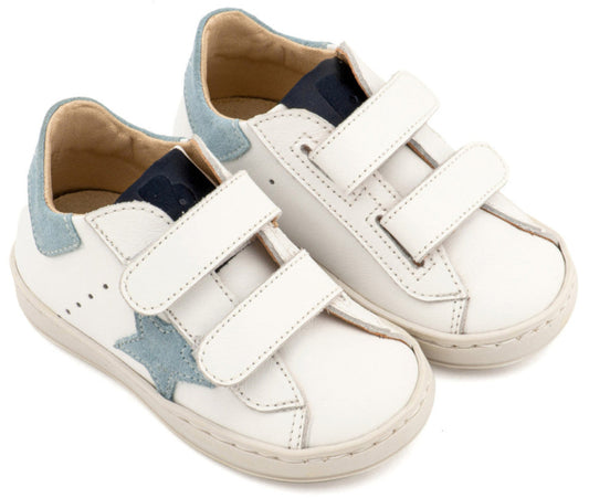 EXC5316 BABYWALKER Boys Duotone Star Leather Sneaker