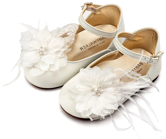 EXC5902 BABYWALKER Mary Jane with Flowers