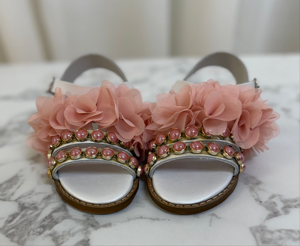Tailored and Stella Exclusive Flowers and Bling Sandals