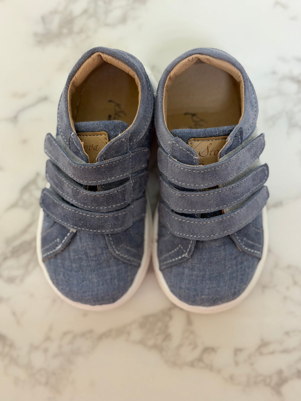 Stova Bambini Boys Denim Blue Sneakers