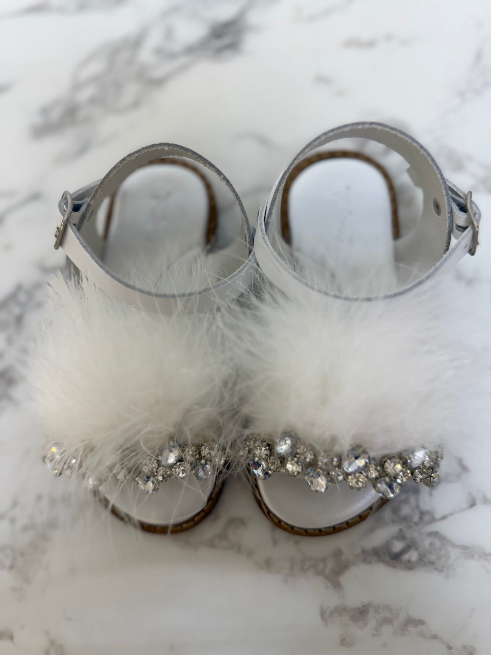 Tailored and Stella Exclusive Feather and Bling Sandal