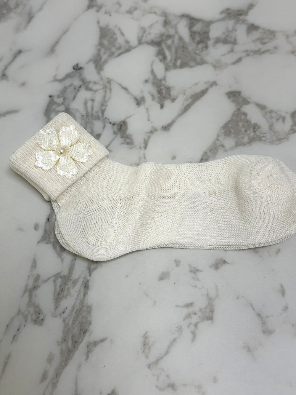 My little Kiki Satin Flower Sock