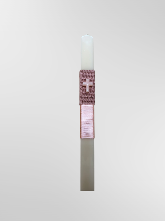 Greek Easter Lambades Handmade Le Pink Cross