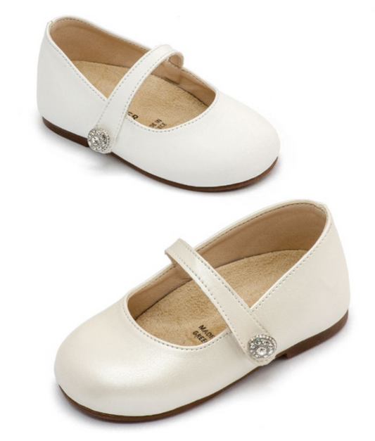 BS3502 BABYWALKER Mary Jane with Crystal Side Mini Brooch