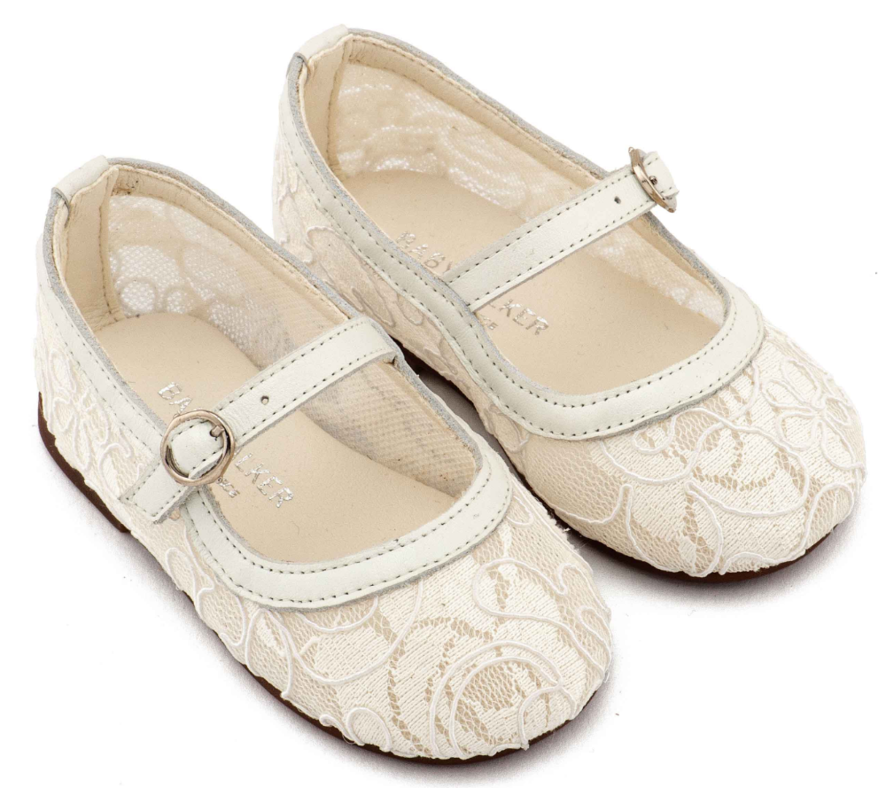 EXC5897 BABYWALKER Lace Ballerinas