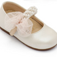 BS3596 BABYWALKER Pearl Embelished Ballerinas