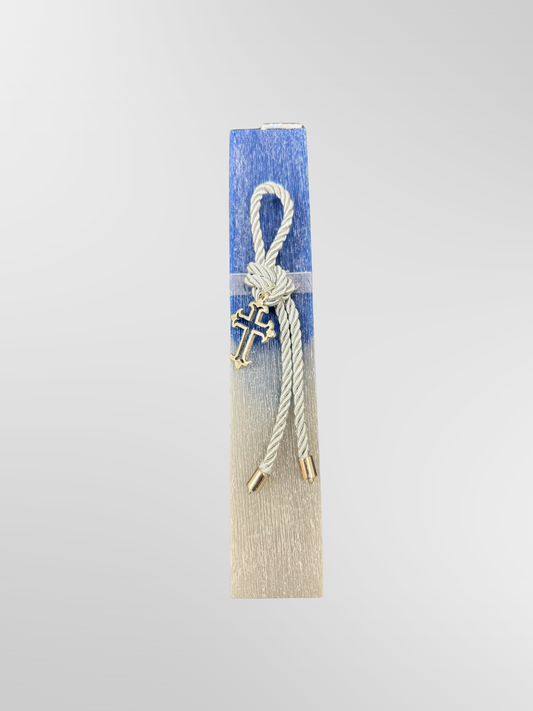 Greek Easter Lambades Handmade Silver Ombre Delicato