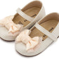 BS3599 BABYWALKER Satin Bow Ballerinas