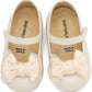 BS3599 BABYWALKER Satin Bow Ballerinas