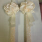 Handmade beaded wedding candles