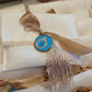 Linen mati pouch favor