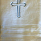 Baptismal Embroidered Cross Towel