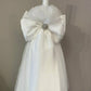 DRESS TULLE WITH BOW AND BROOCH