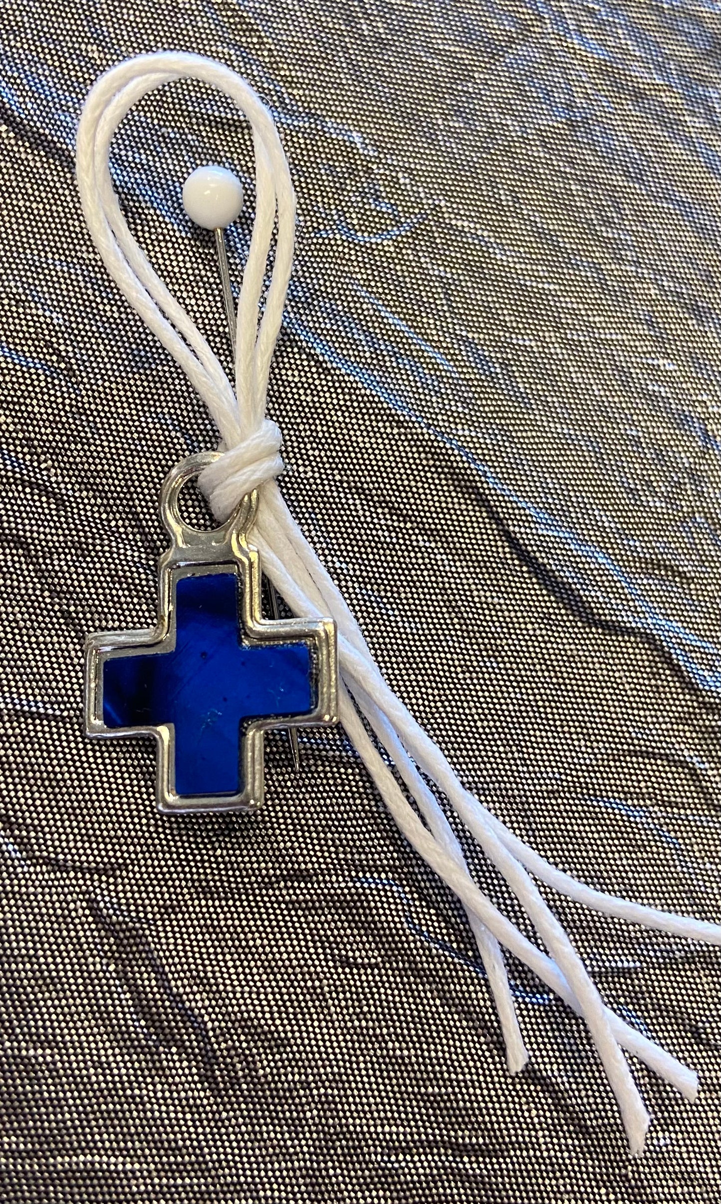 NAVY CROSS with CORD