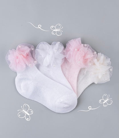 Ruffle lace ankle sock