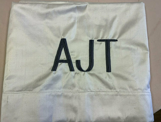 MONOGRAMMED SILK BLANKET WITH INITIALS