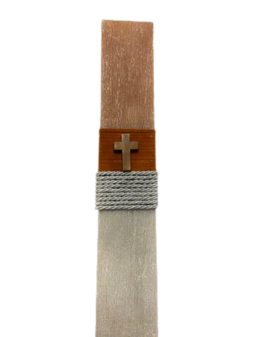EASTER CANDLES - WOOD CROSS
